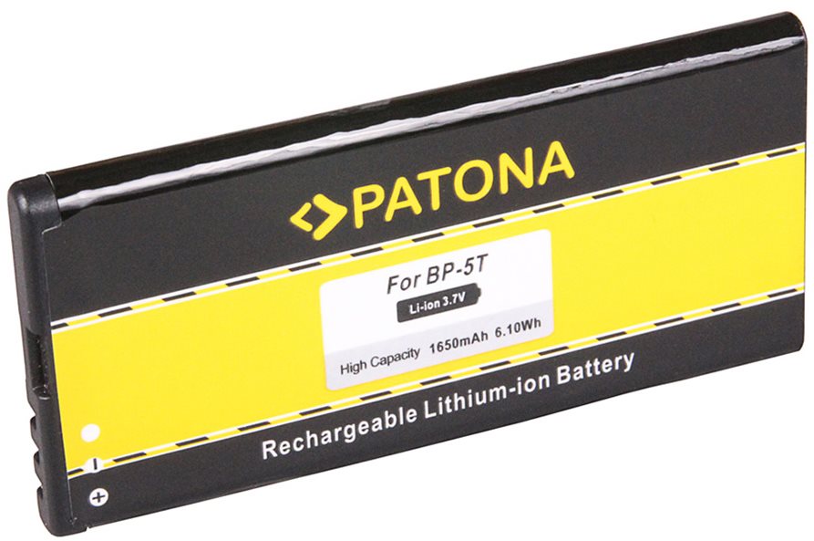 PATONA for Nokia BP-5T, 1650mAh, 3.7V, Li-Ion Phone Battery
