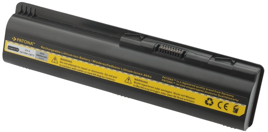 PATONA for HP Pavilion DV4/DV5, 4400mAh, Li-Ion, 10.8V Laptop Battery