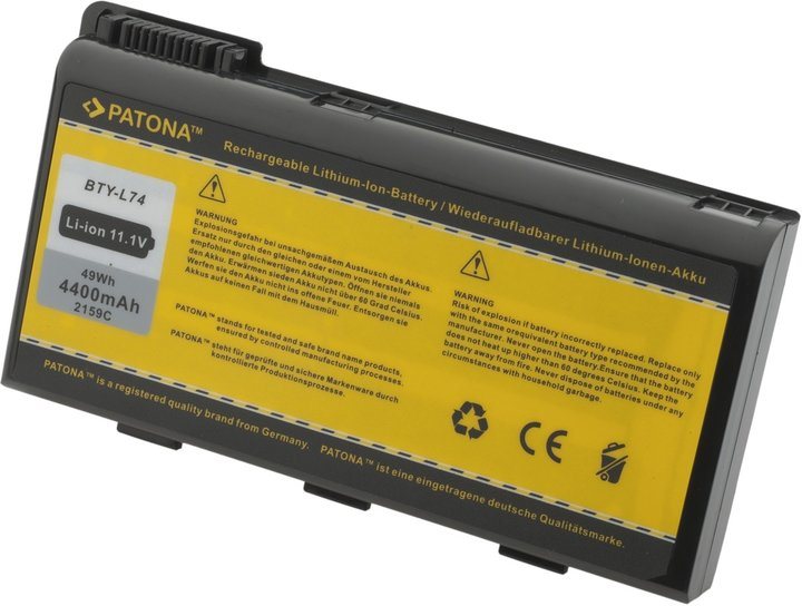 PATONA for MSI BTY-L74, 4400mAh, Li-Ion, 11.1V Laptop Battery