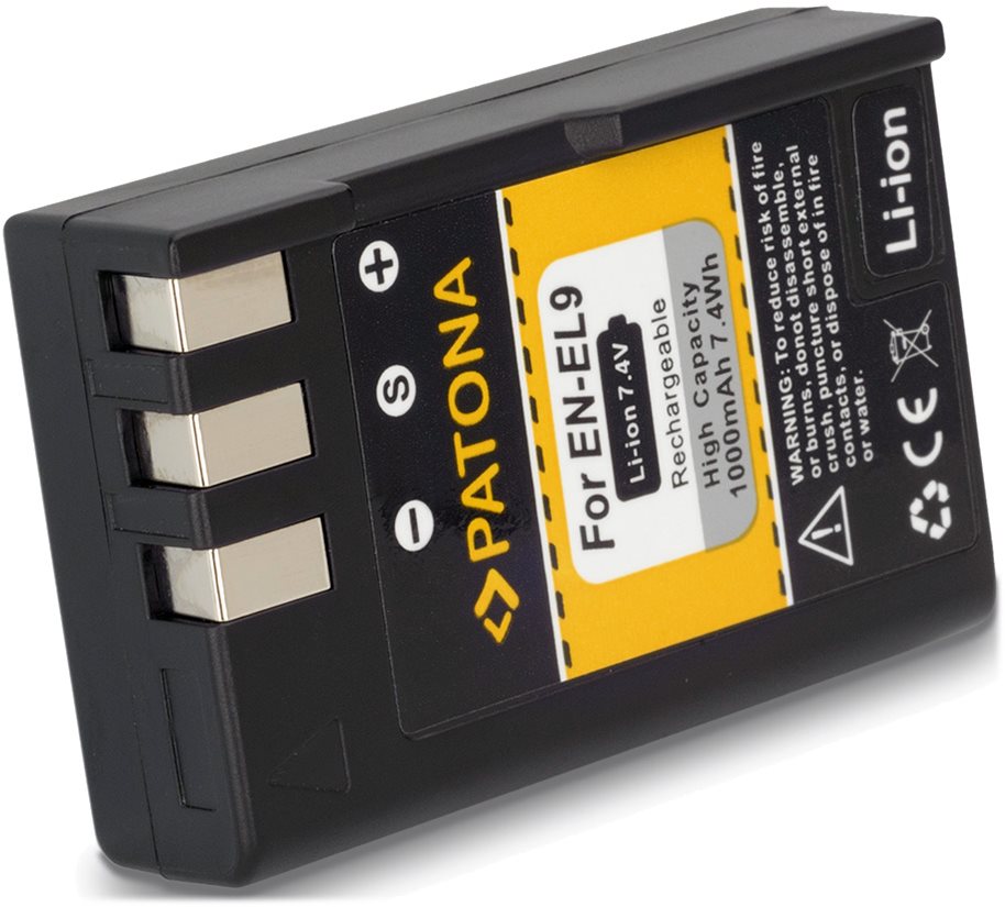 PATONA pro Nikon EN-EL9 1000mAh Li-Ion Baterie pro fotoaparát