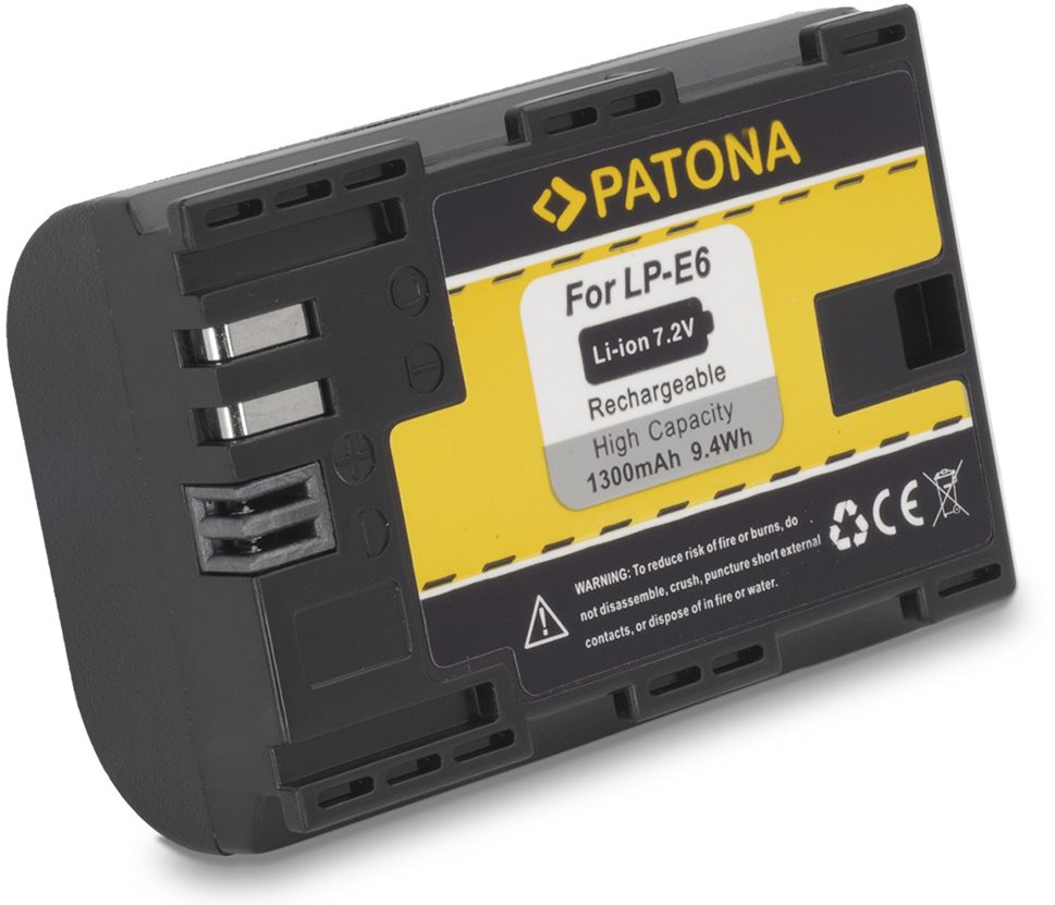 PATONA pro Canon LP-E6 1300mAh Li-Ion Baterie pro fotoaparát
