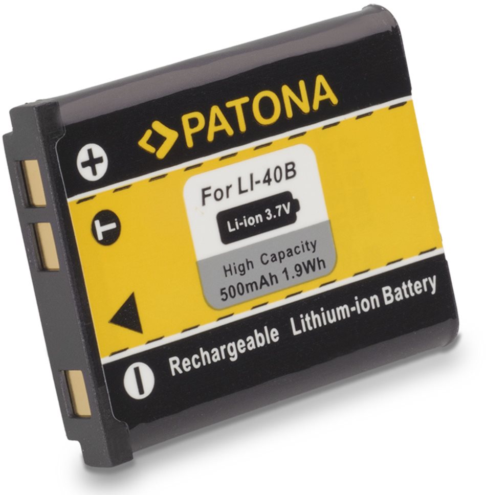 PATONA für Olympus Li-40B / Li-42B 500mAh Li-Ion, Fuji NP-45...