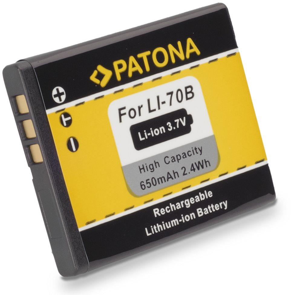 PATONA für Olympus Li-70b 650mAh Li-Ion Kamera-Akku