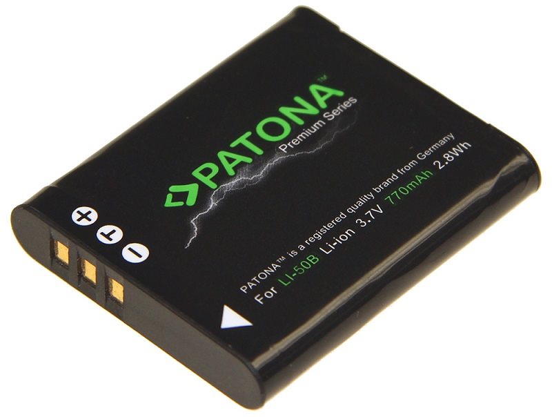 PATONA pre Olympus Li-50B 770 mAh Li-Ion Premium Batéria do...
