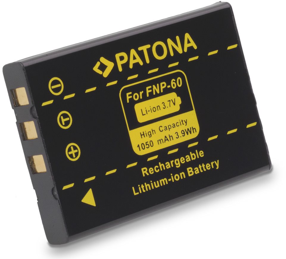 PATONA für Fuji NP-60 1050mAh Li-Ion Kamera-Akku