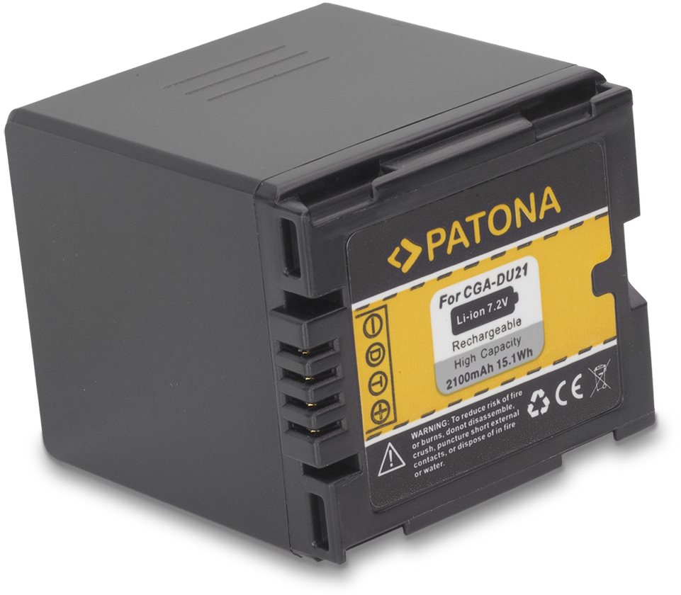 PATONA Panasonic CGA-DU21 2100mAh Li-Ion Fényképezőgép akkumulátor