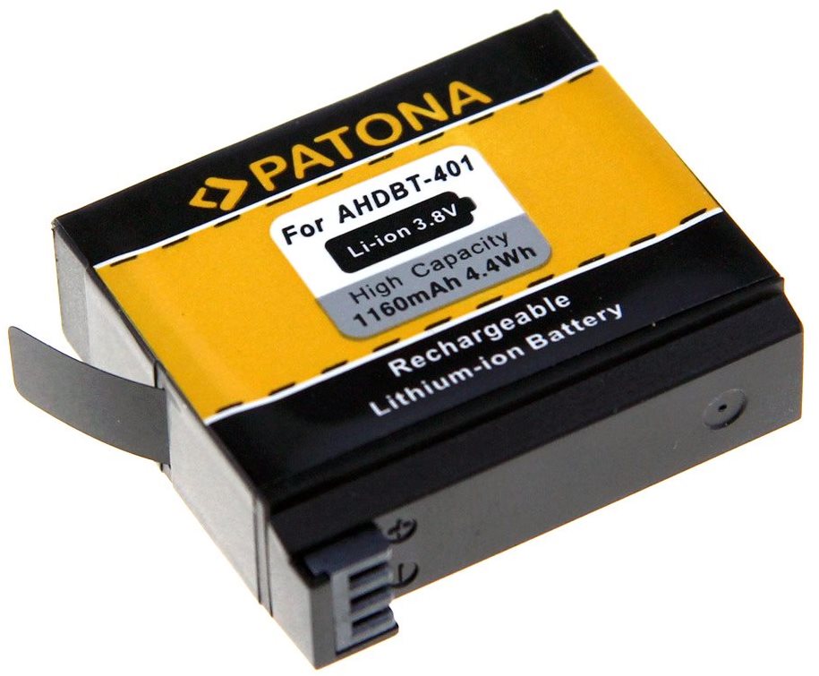 PATONA pre GoPro Hero 4 AHDBT-401 1160 mAh Li-Ion Batéria do kamery