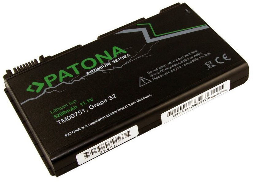 PATONA for ACER EXTENSA 5220, 5200mAh, Li-Ion, 11.1V, PREMIUM...