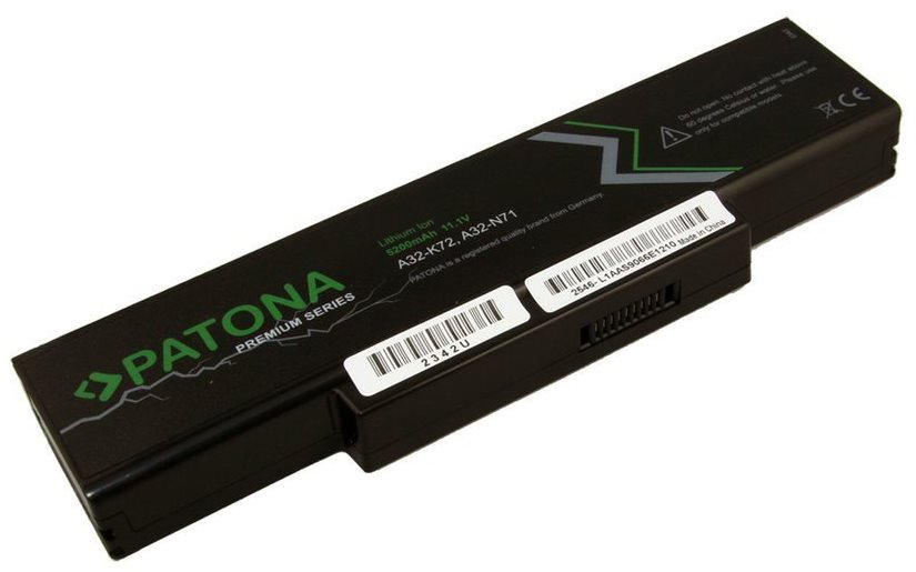 PATONA Asus A32-K72 laptophoz 5200 mAh Li-Ion 11, 1 V PREMIUM...