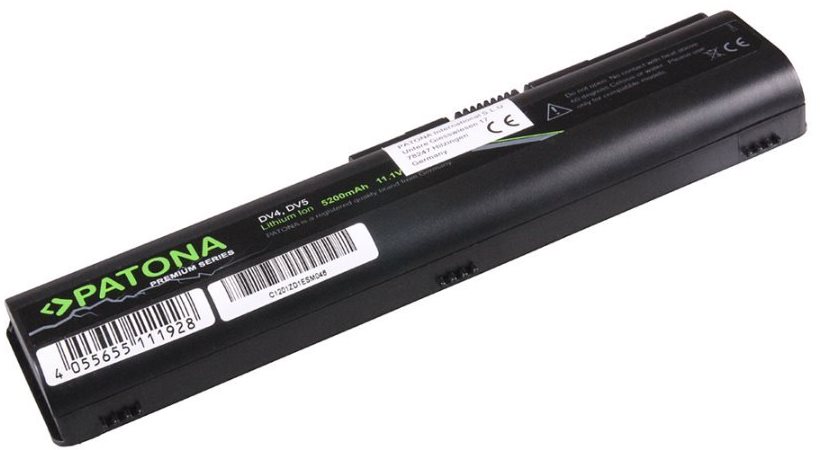 PATONA for HP Pavilion DV4, 5200mAh, Li-Ion, 11.1V, PREMIUM Laptop...
