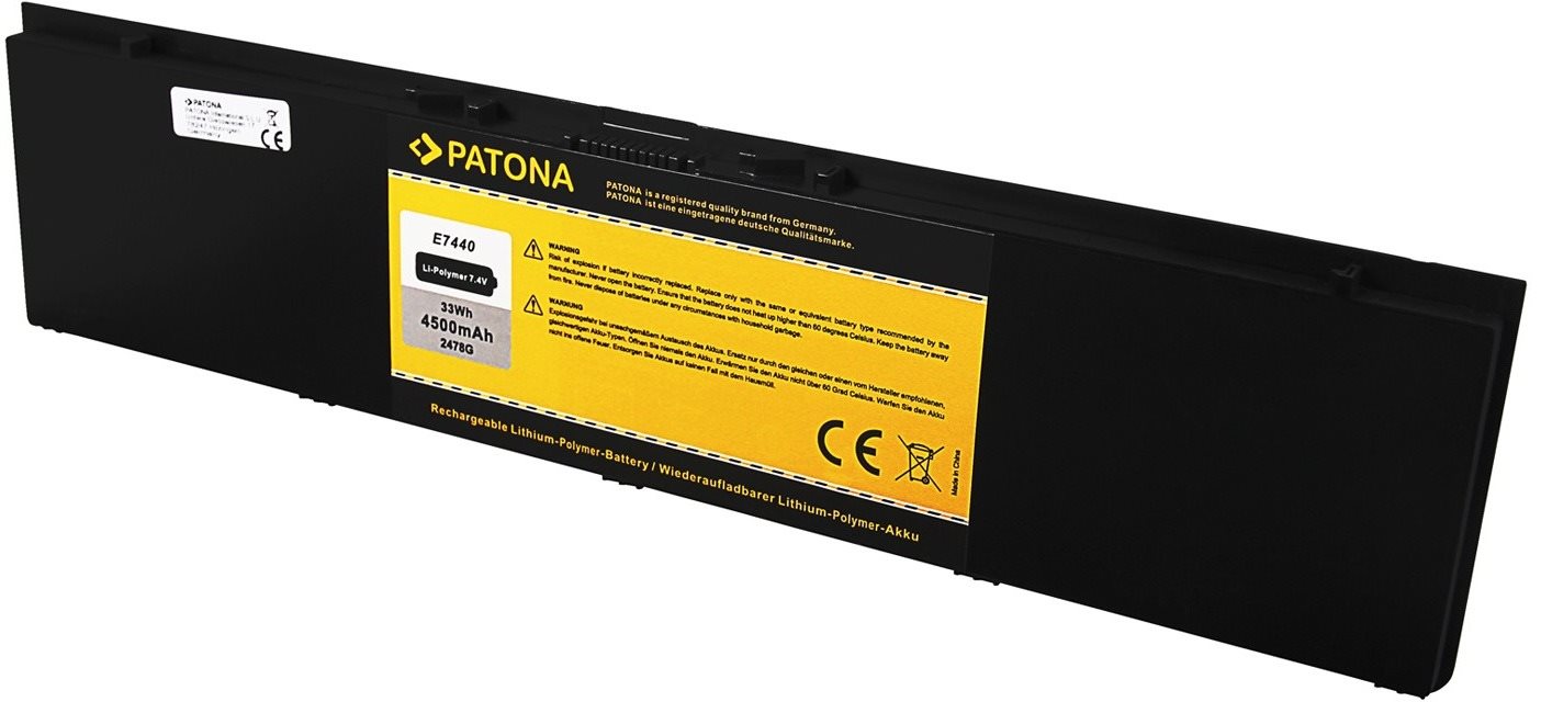 PATONA pre ntb DELL E7440 4500 mAh Li-Pol 7, 4 V 34GKR Batéria do...