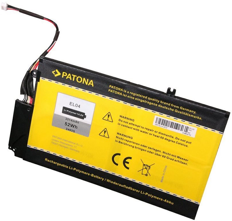 PATONA for HP Envy 4, 3500mAh, Li-Pol, 11.8V, EL04XL Laptop Battery