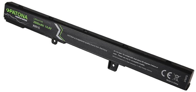 PATONA for ASUS X551, 2600mAh, Li-Ion, 14.4V, PREMIUM Laptop Battery