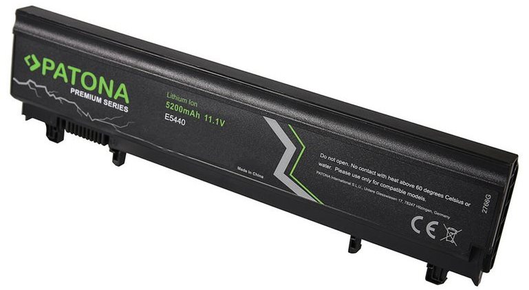 PATONA for DELL LATITUDE E5440, 5200mAh, Li-Ion, 11.1V PREMIUM...