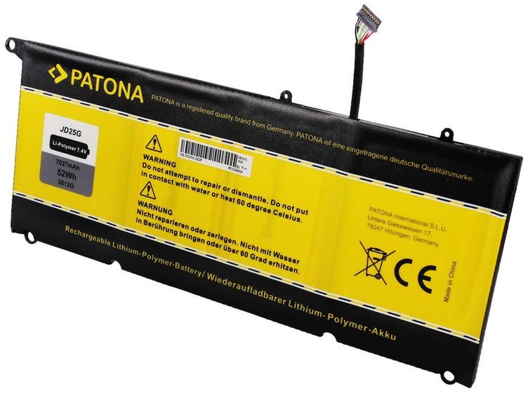 PATONA for DELL XPS13, 7000mAh, Li-pol, 7.4V Laptop Battery