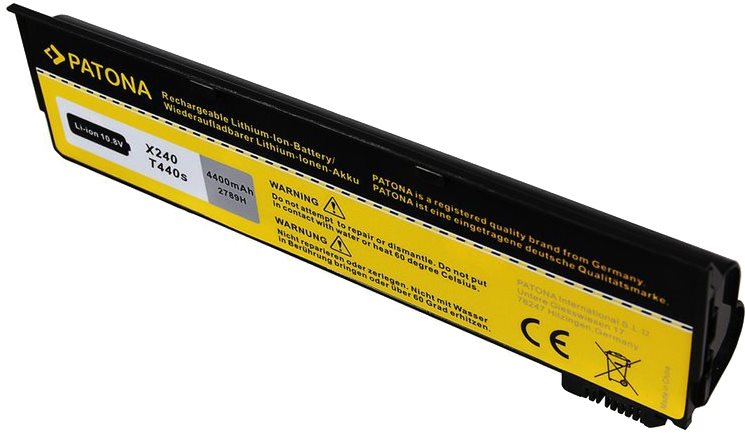 PATONA pre LENOVO ThinkPad X240 4400 mAh Li-Ion 10.8 V Batéria do...