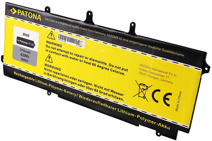 PATONA for HP EliteBook 1040, 3750mAh, Li-pol, 11.1V, BL06 Laptop...