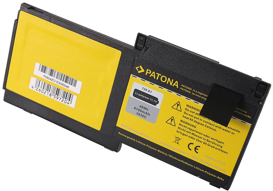 PATONA for HP Elitebook 725/820 G1, 4100mAh, Li-pol, 11.1V Laptop...