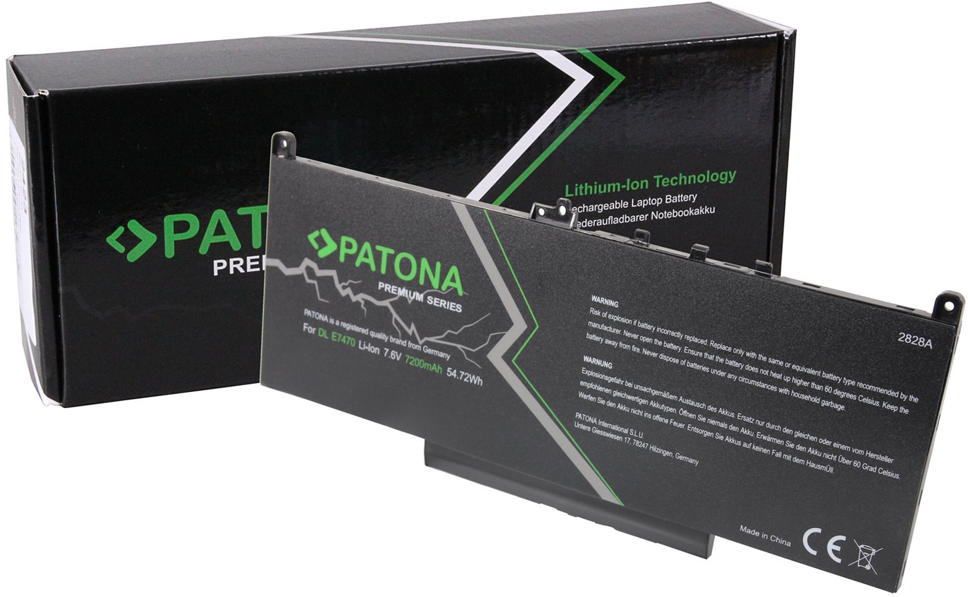 PATONA pre Dell Latitude E7260/E7270/E7470 7200 mAh Li-lon 7,6 V...