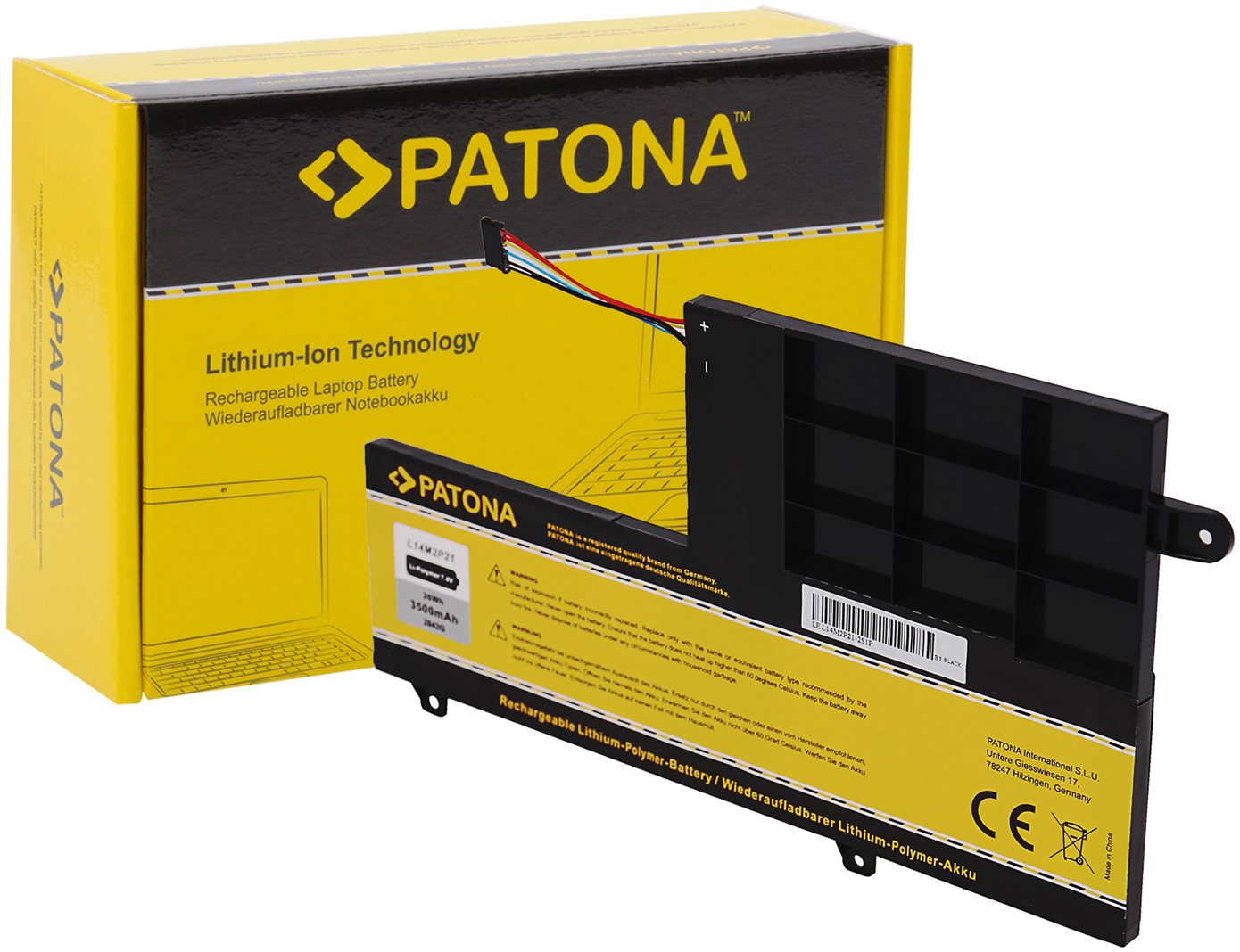 PATONA for ntb LENOVO Ideapad 300S/500S 3500mAh Li-Pol 7.4V,...