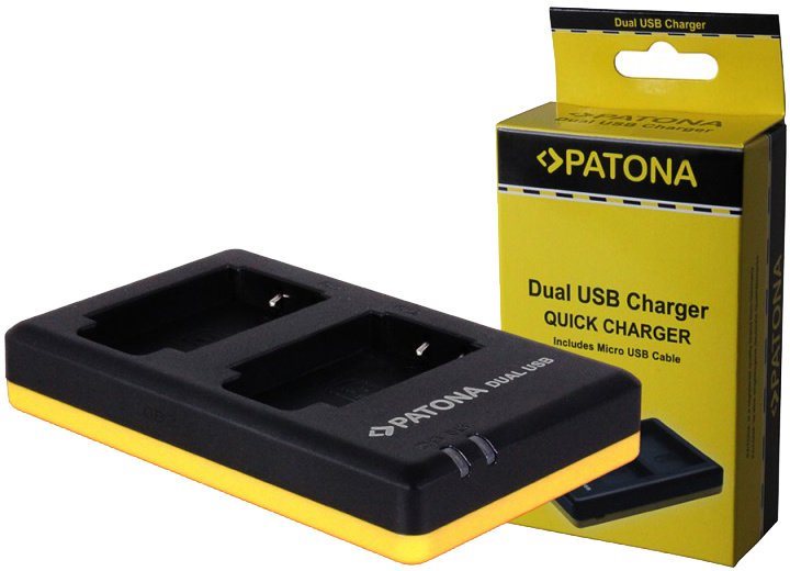 PATONA  Foto Dual Quick Nikon EN-EL19 Ladegerät für Kamera- und...