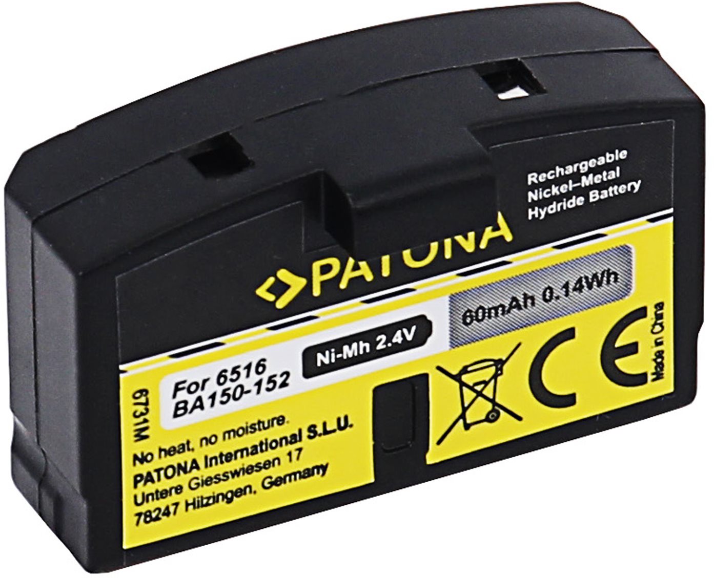 PATONA baterie pro sluchátka Sennheiser BA150/BA151/BA152 60mAh...