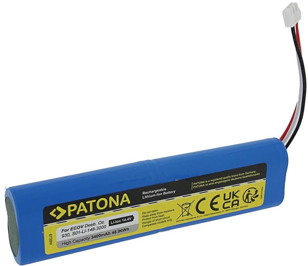 PATONA pre Ecovacs Deebot Ozmo 930 3400 mAh Nabíjateľná batéria