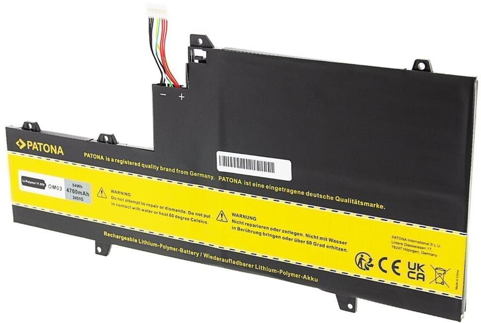 PATONA HP EliteBook x360 1030 G2 4700mAh Li-Pol 11,55V OM03XL...
