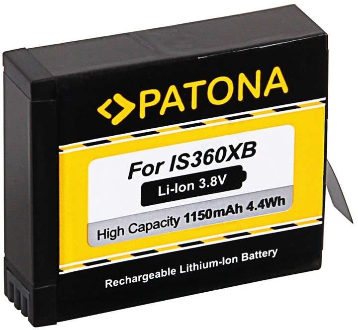 PATONA pre Insta 360 One X 1150 mAh Li-Ion 3,8 V Batéria do kamery