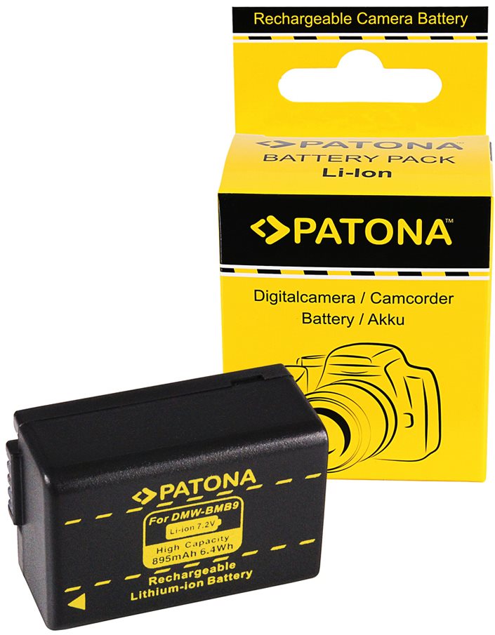 PATONA pour Panasonic BMB9 895mAh Li-lon Batterie appareil photo