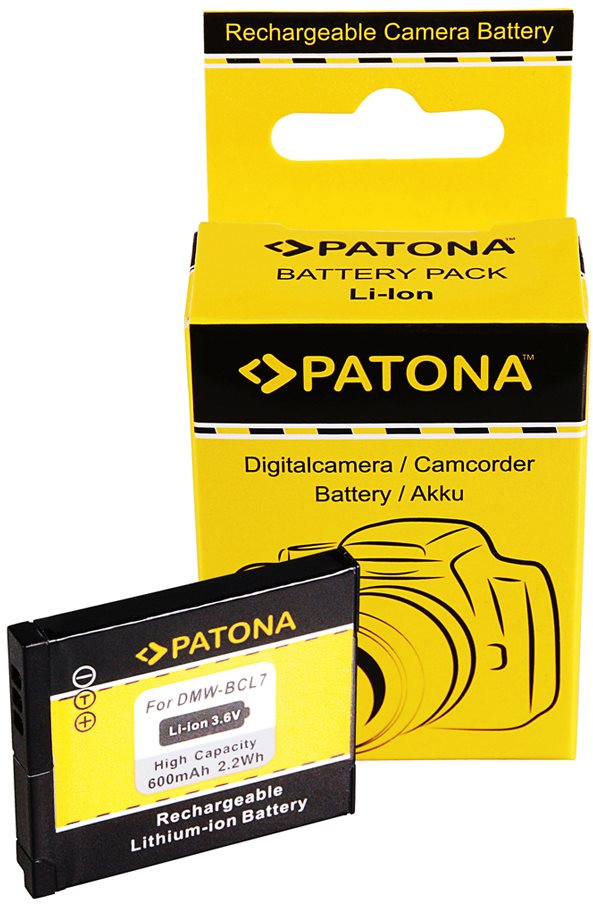 PATONA pour Panasonic DMW-BCL7E 600mAh Batterie appareil photo
