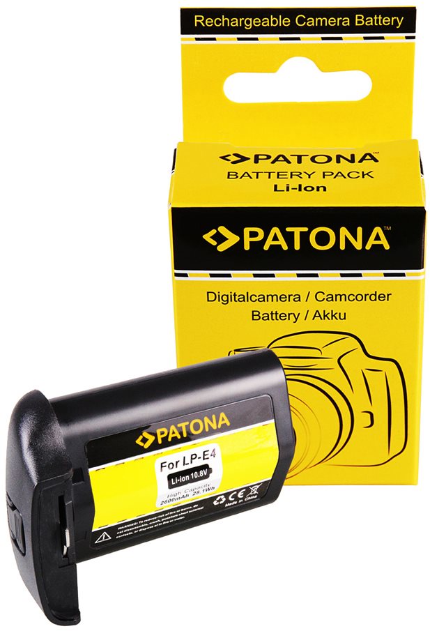 PATONA für Canon LP-E4 2600mAh 11.1V Li-Ion Kamera-Akku