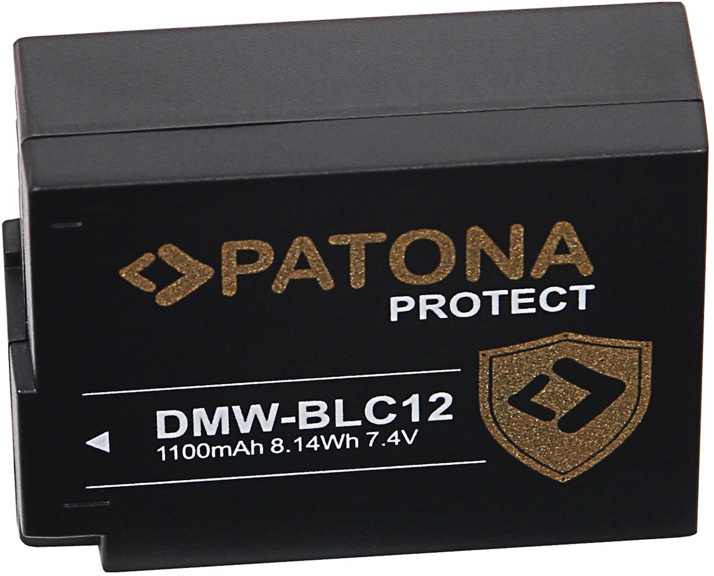 PATONA für Panasonic DMW-BLC12 E 1100mAh Li-Ion Protect Kamera-Akku