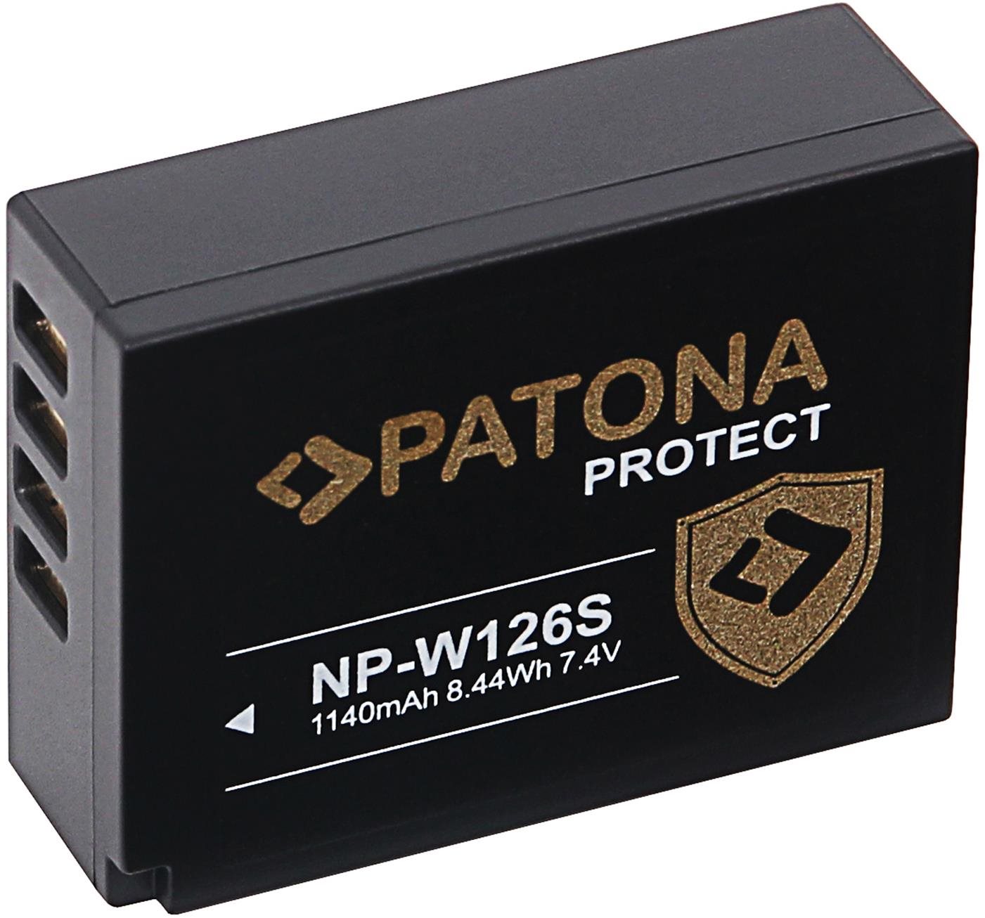 PATONA für Fuji NP-W126S 1140mAh Li-Ion Protect Kamera-Akku