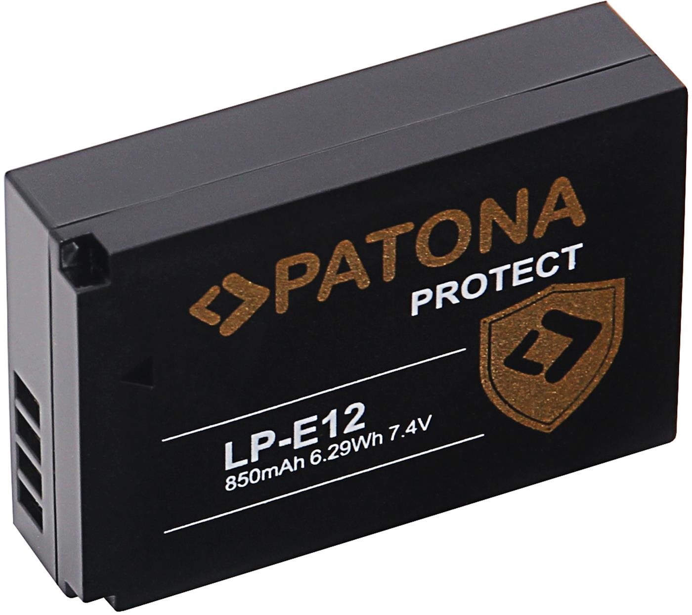 PATONA für Canon LP-E12 850mAh Li-Ion Protect Kamera-Akku