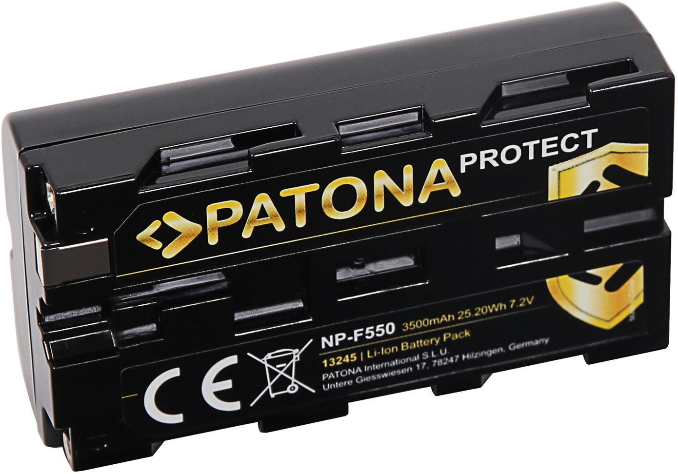 PATONA pro Sony NP-F550 3500mAh Li-Ion 7,2V Protect Kamera-Akku