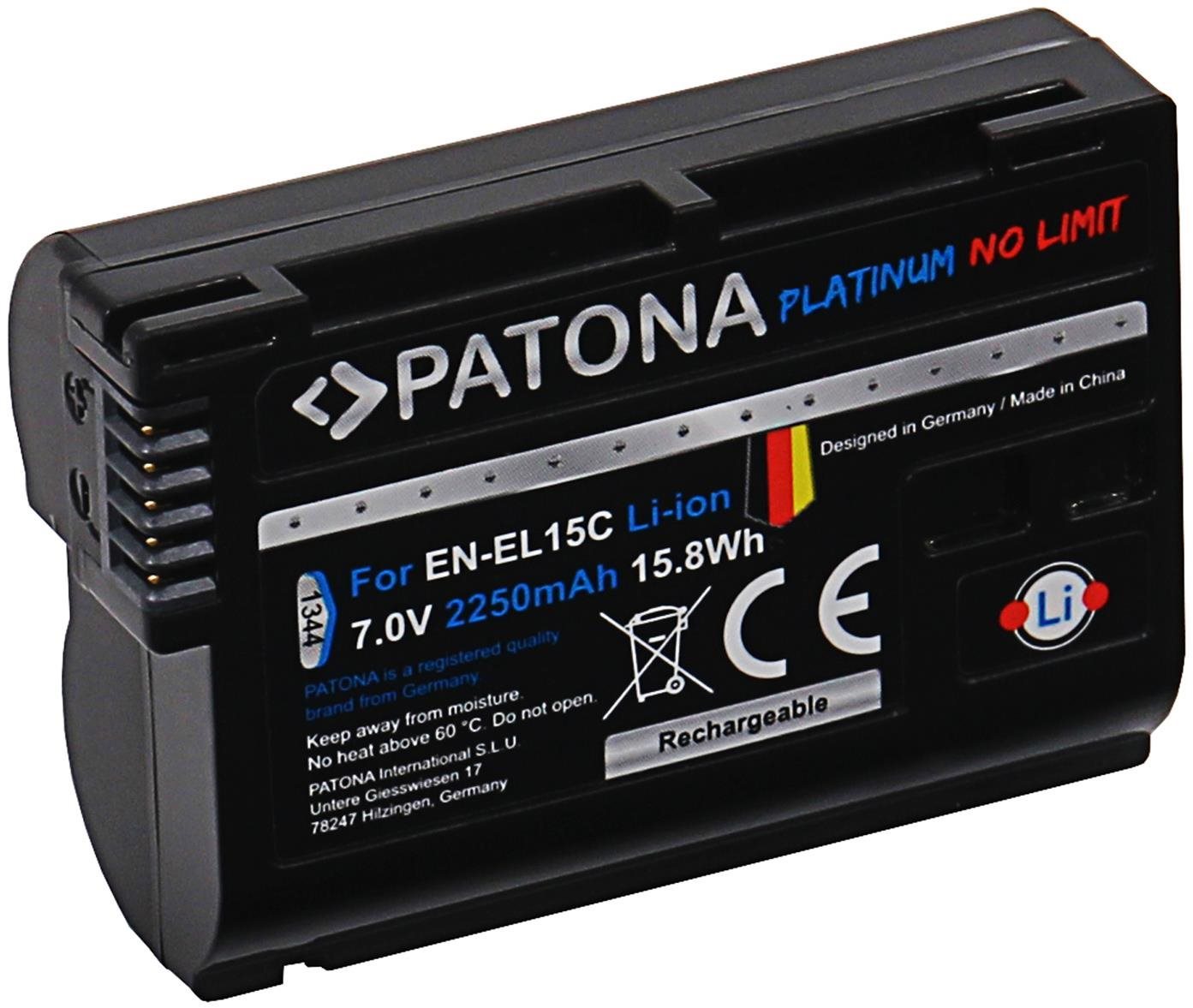 PATONA a Nikon EN-EL15C-hez 2400mAh Li-Ion Platinum Fényképezőgép...