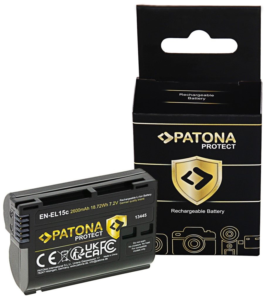 PATONA für Nikon EN-EL15C 2400Ah Li-Ion Protect Kamera-Akku