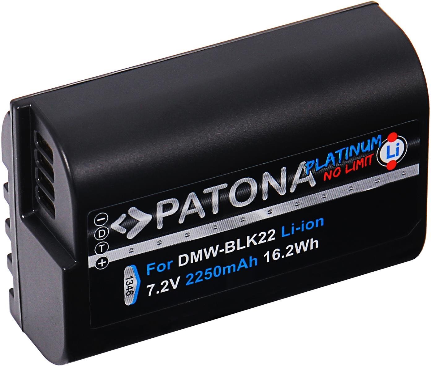 PATONA a Panasonic DMW-BLK22 2250mAh Li-Ion Platinum DC-S5...