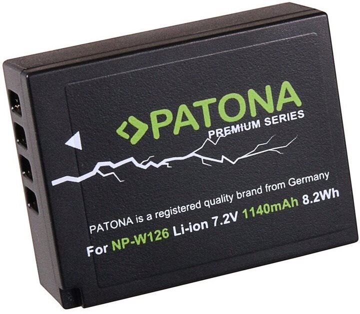 PATONA pre Fuji NP-W126 1140 mAh Li-Ion Premium Batéria do...
