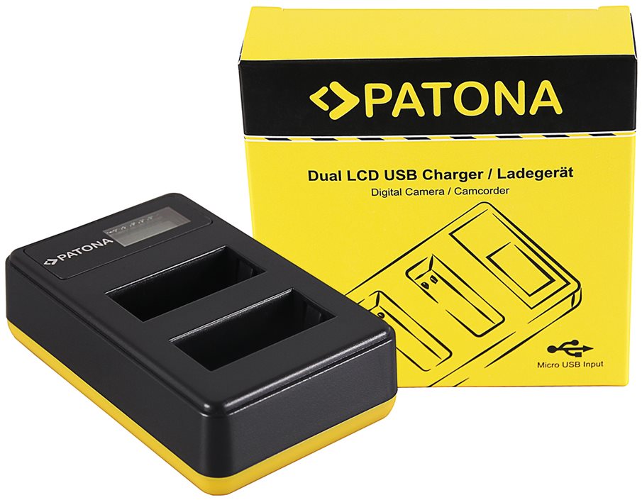 PATONA - Foto Dual LCD Canon LP-E17,USB Fényképezőgép és kamera...