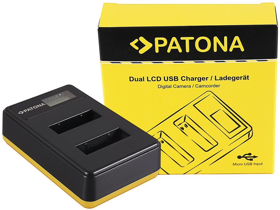PATONA - Foto Dual LCD Sony NP-BX1,USB Fényképezőgép és kamera akku...
