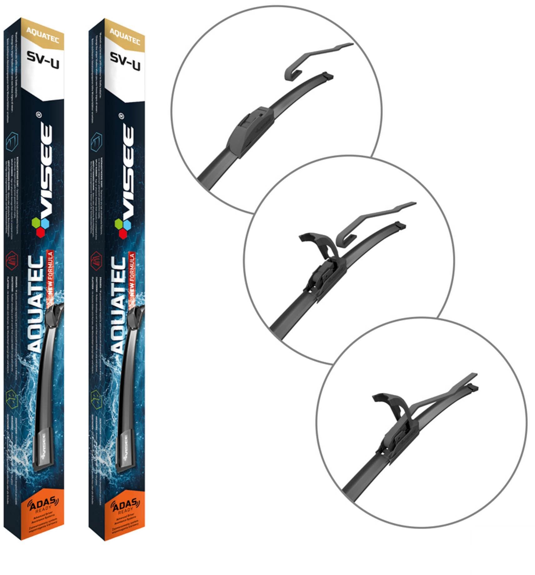 Visee Flat Stierače Mazda 2 (DY) 04.2003›06.2007 - SV-U  600 + 400...