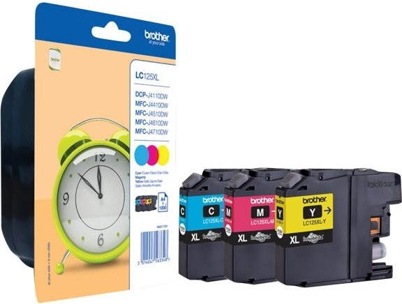 Brother LC-125XLRBWBP Rainbow Pack Cartridge