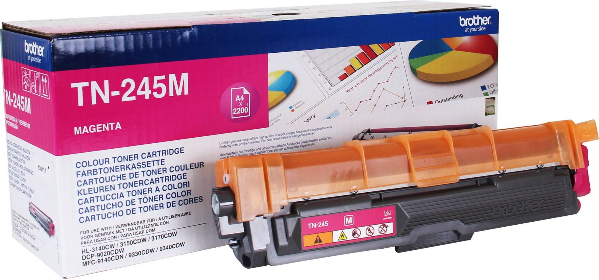 Brother TN-245M Magenta Printer Toner