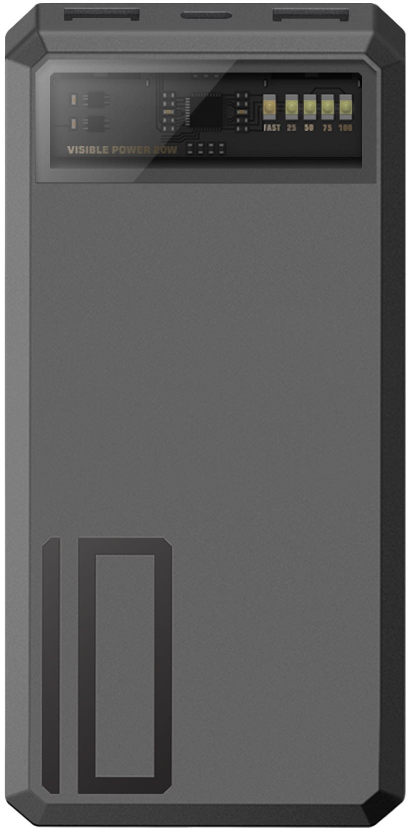 Eloop E53 10000 mAh PD20W Powerbank - schwarz Powerbank