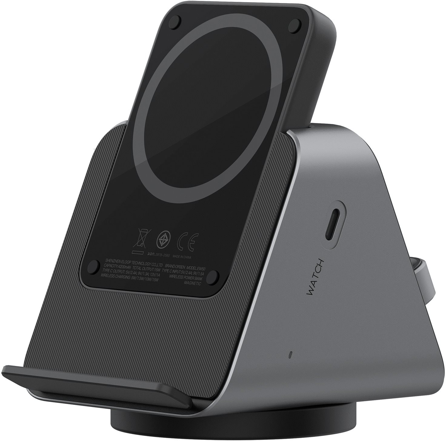 Eloop EW50S 15W 3in1 Charging Stand + 4200mAh Removable Magnetic...