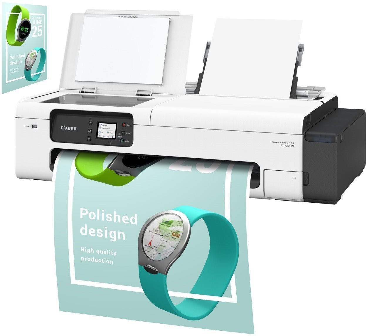 Canon ImagePROGRAF TC-20M A4-es lapolvasóval Plotter