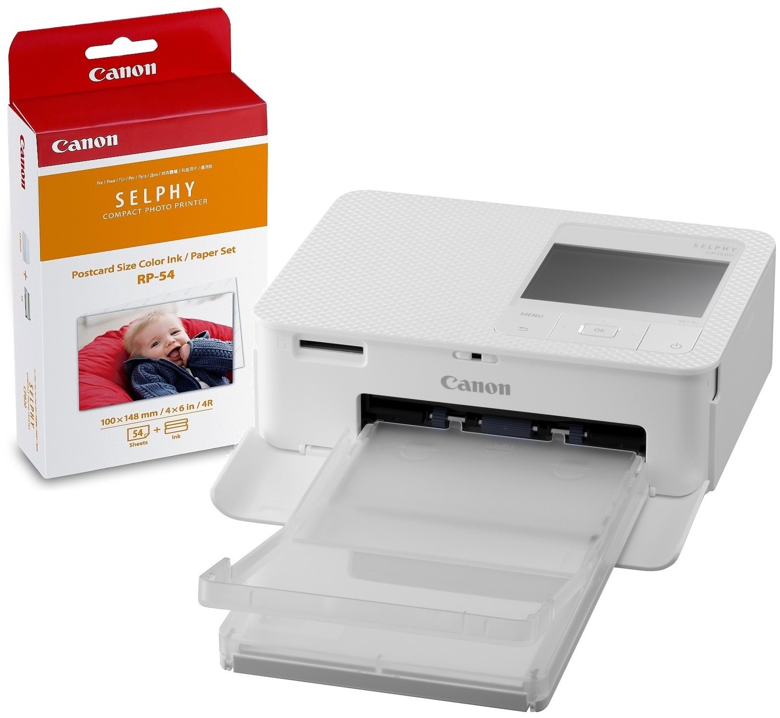 Canon SELPHY CP1500 fehér + RP-54 papír Hőszublimációs nyomtató