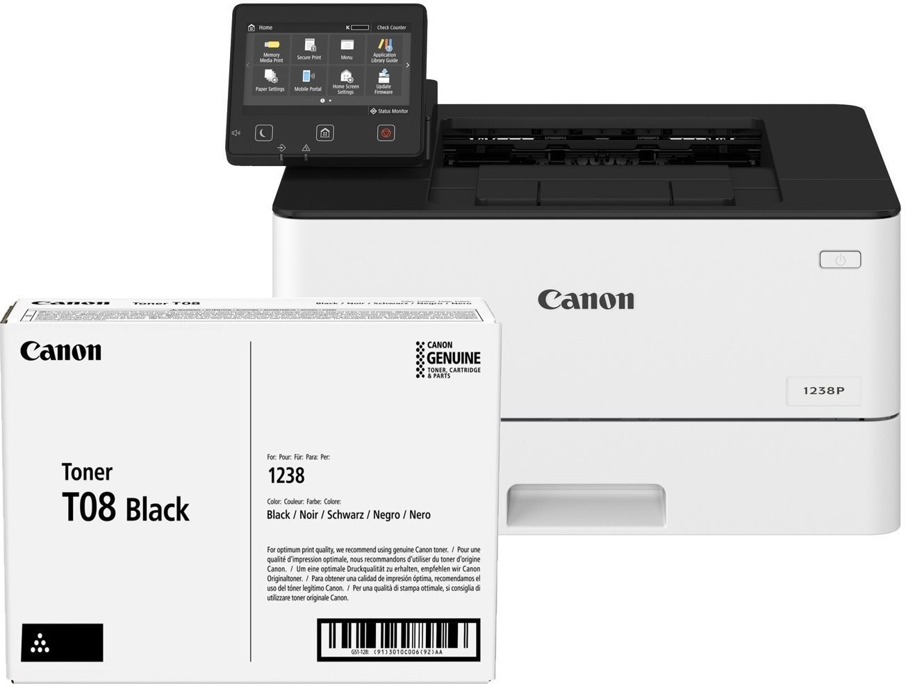 Canon i-SENSYS X 1238P + toner T08 Imprimante laser